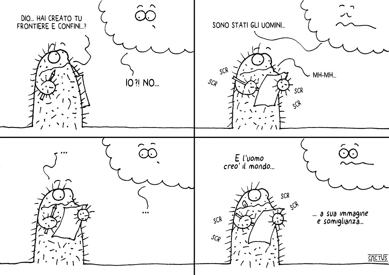   INFINITA&rsquo; DIVINA E FINITEZZA UMANA(breve saggio del Cactus sulle origini