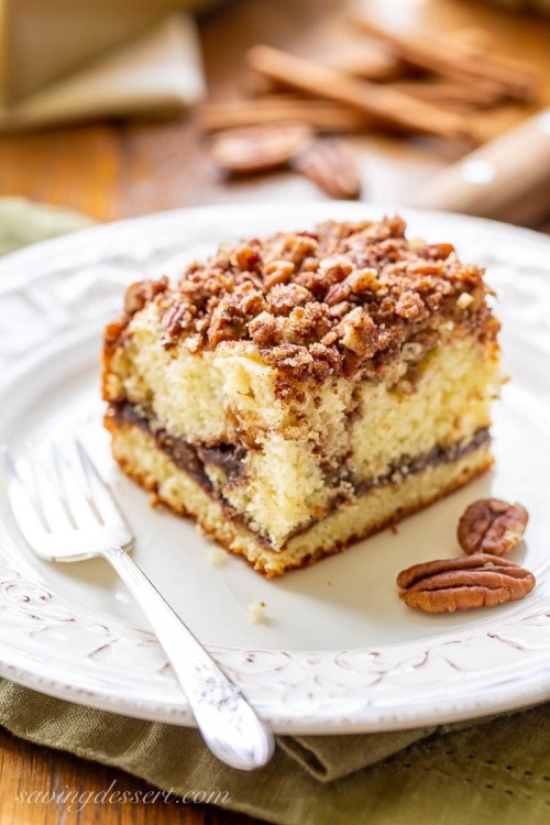 fullcravings:  Sour Cream Coffee Cake