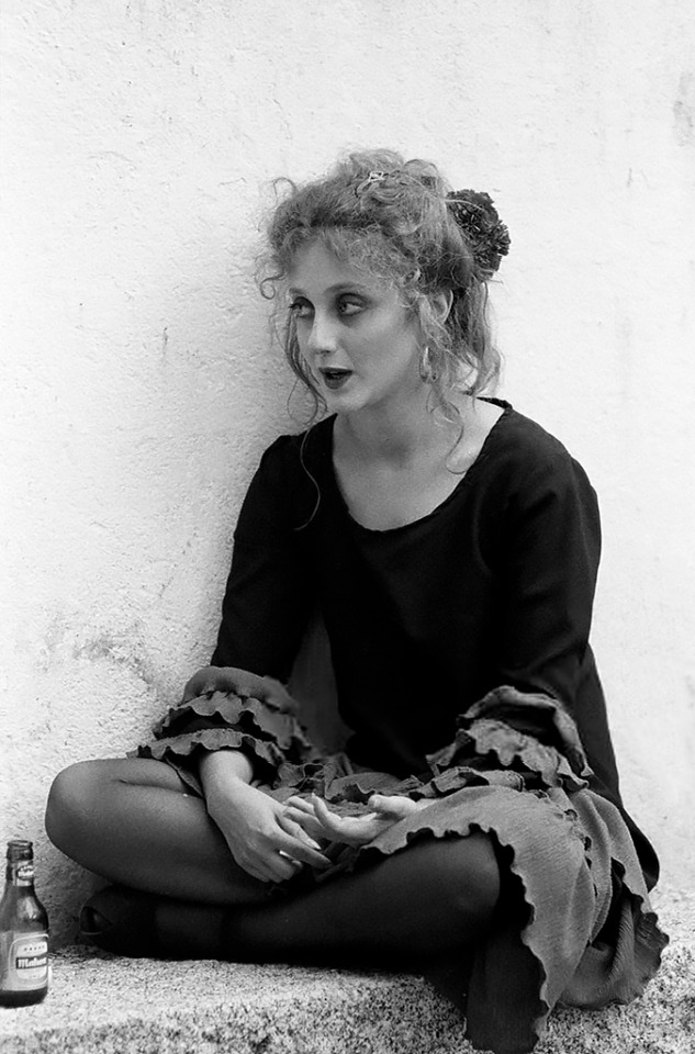 Carol Kane photographed by Robert Royal on the set of 