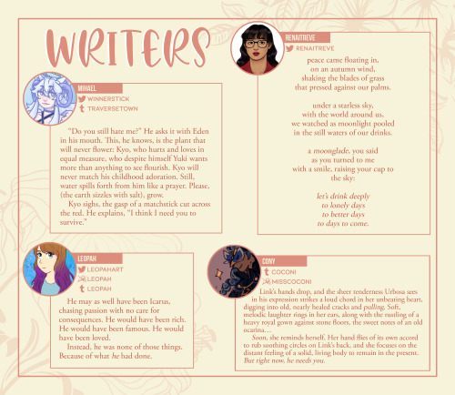 yukizine: CONTRIBUTOR REVEAL Introducing the amazing contributors of The Original Promise: A Yuki So