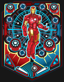 xombiedirge:  Marvel Pin Ball Series by Samuel