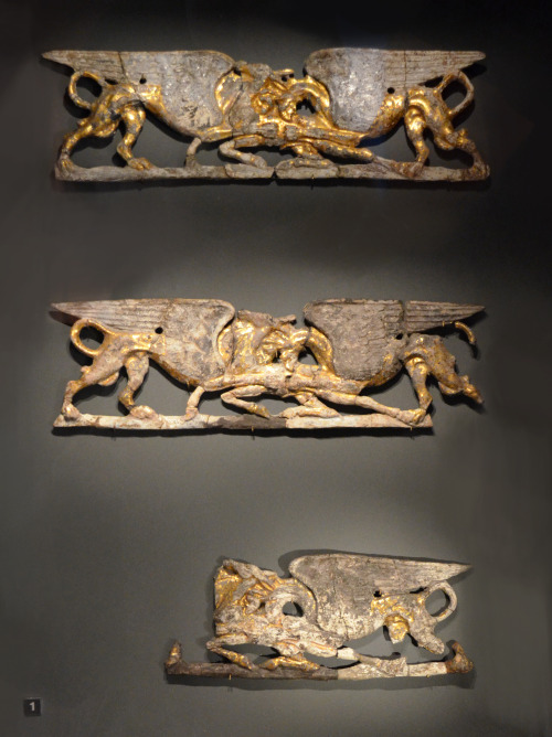 greek-museums: Archaeological Museum of Thessaloniki: Decorative appliques from wooden beds and boxe