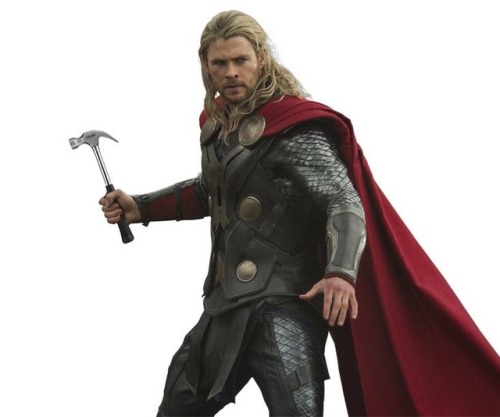 Imagine Thor but wielding a regular hammer