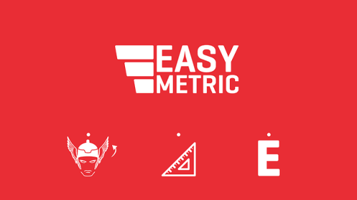 Identité visuelle pour la société EASY-METRIC réalisé par Damien. // Visual identity for EASY-METRIC