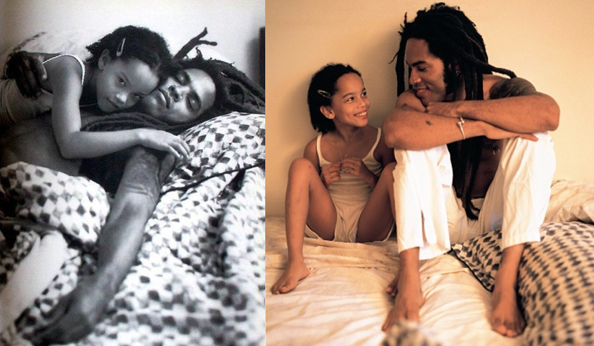 securelyinsecure:  Lenny &amp; Zoe Kravitz  You will always be the greatest gift