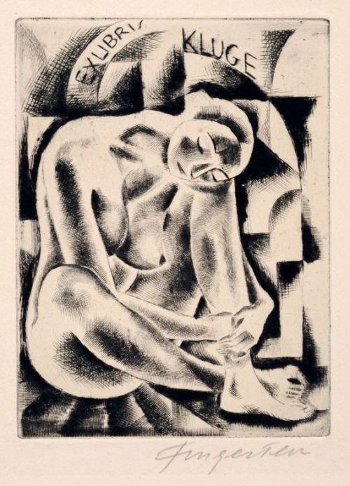 an ex-libris by Michel Fingesten  