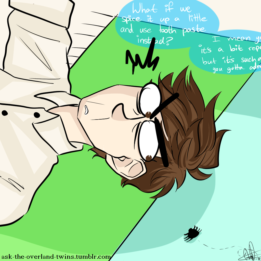 ask-the-overland-twins:  Jackson: Well nobody actually kills the spiderJack: But