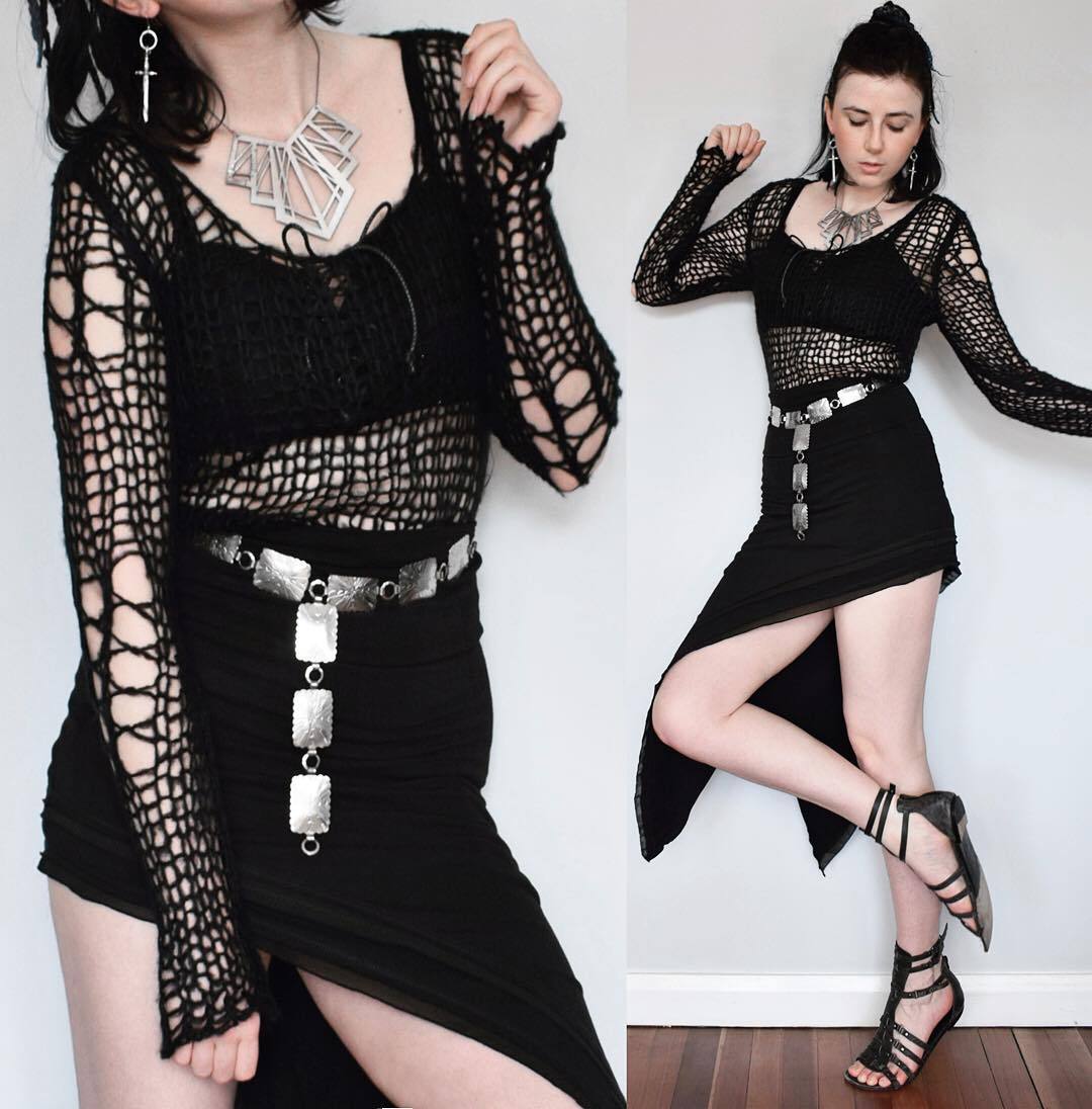 Dark Amazon Earrings from Lunar Tribe Jewellery, crop top and top from ...