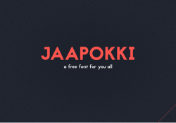 betype:    Jaapokki - Free Font by  Mikko Nuuttila