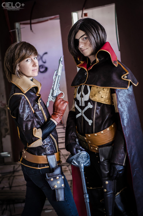 Space Pirate Captain Harlock cosplay! Im cosplaying Harlock, my gf is Yama Photo by Nastya Shevah. V