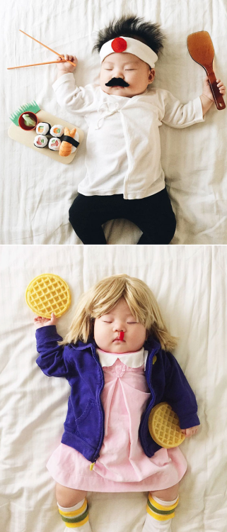 culturenlifestyle:Adorable Baby Dressed Up In Funny Costumes During NaptimeL.A. based photographer a