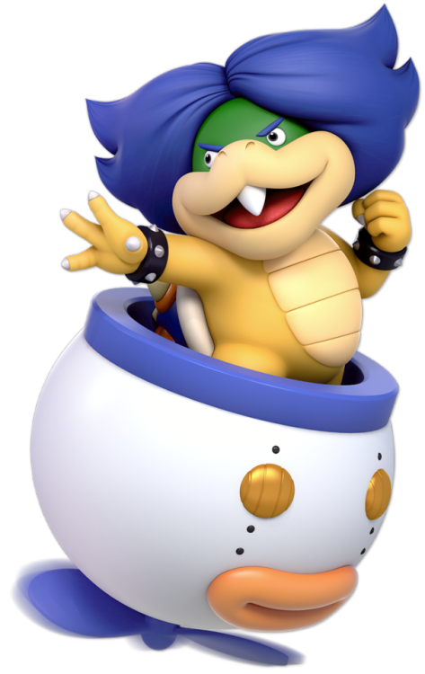 the-turtle-tribe:Bowser Jr. + The Koopalings as seen in Super Smash Bros. UltimateCredit to @ink-lar