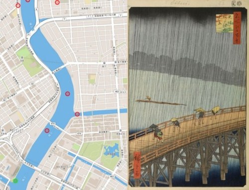 [Ukiyo-e map], an interactive database showing the real locations behind famous painter Utagawa Hiro