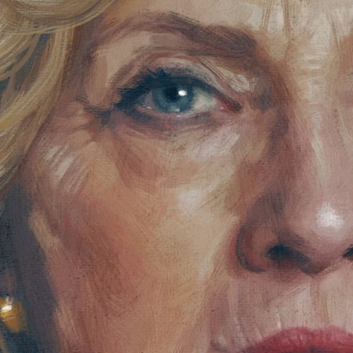 coelasquid: samspratt: Portrait of Hillary Clinton by Sam Spratt When Obama beat Romney, I’ll 