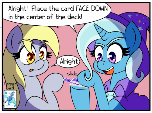 outofworkderpy:Luna Card inspired by @luna-afterdark’s style!  In hindsight I should have made the Card a ‘P’ instead of a ‘Q’  <<< Start  |  << Current arc  [Chrono]  | < Previous Comic  |  Updates Only  Become a