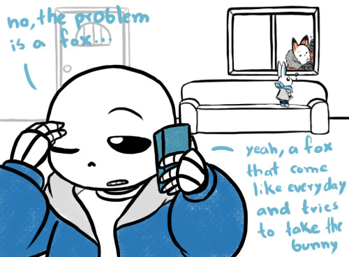 owosa:  Well, here’s not Papyrus, but it’s a start (?) Remember this and this? now you have the context c:Bunny!blue and Fox!papy from @keksbela