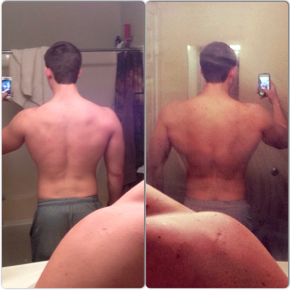 Left was about 6 months ago. Right was bout 2 weeks ago. I&rsquo;m pumped to