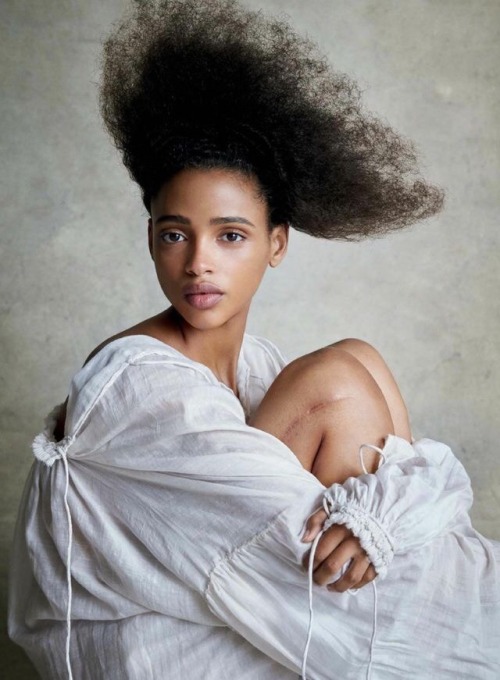 ayajonesdaily:Aya Jones photographed by Patrick Demarchelier for Vogue US January 2018