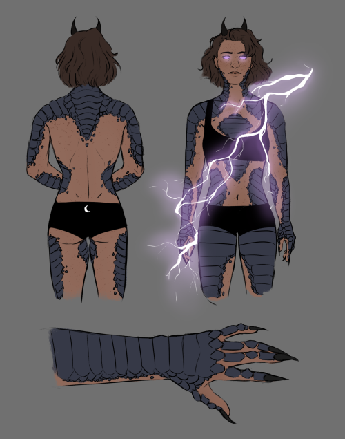 Dawn Caladium’s reference sheet for whenever she uses Draconic Resilience