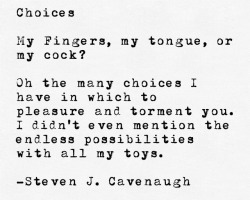 scavenaugh:  Choices
