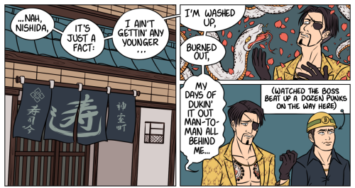 strawberry-jan:in which majima embraces middle age gracefully(part 2) (part 3)