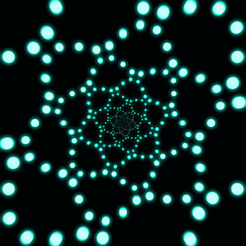 beesandbombs:  spiral dots 