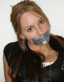 silent-screams45:  Sexy girl gagged with