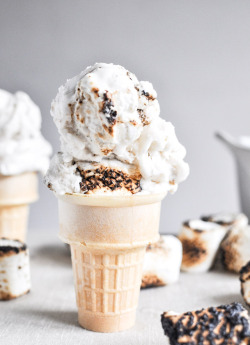 fullcravings:  Toasted Marshmallow Coconut Milk Ice Cream 