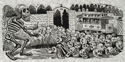 brain-smudge:José Guadalupe Posada (1851–1913) was a Mexican illustrator known for his satirical a