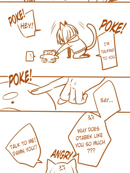   Petting Neko Yuri (=`ω´=)By INKU || Translation + Typeset by fuku-shuuShared