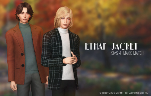 ms-marysims:Ethan Jacket18 swatches;BGC;all LOD`s;shadow & normal maps;+ psd for recolorIf you e