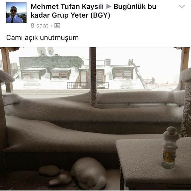 Camı açık unutmuşum