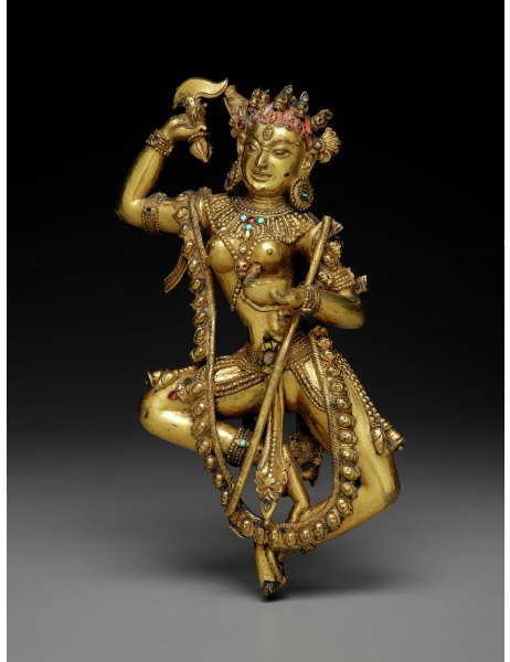 centuriespast:Vajravarahi18th century.Gilt Bronze, Semiprecious Stones, Traces Of PigmentThe Dallas 