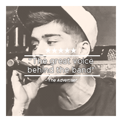 :  Zayn Malik, ladies and gentlemen! 