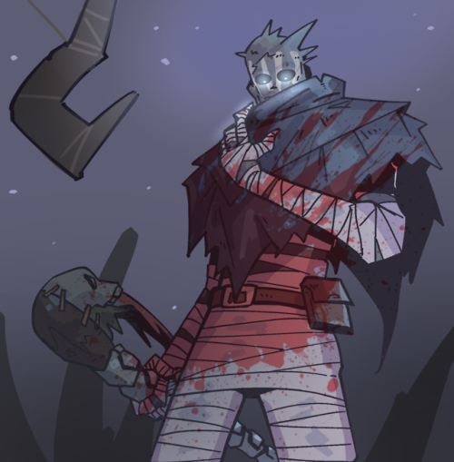 ferris-art:commission of the wraith from dead by daylight! 