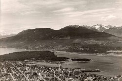pasttensevancouver:  Vancouver aerial, 1950 Hi rez. Source: Photo by Otto F Landauer, Jewish Museum and Archives of BC #LF.02826