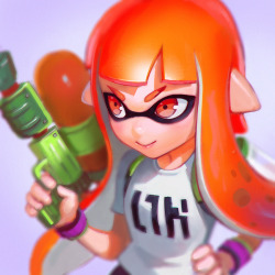 fandoms-females:  TMG #3 - Player 1 ; Level Start ! ( inkling_girl_by_kr0npr1nz )  O /o/O