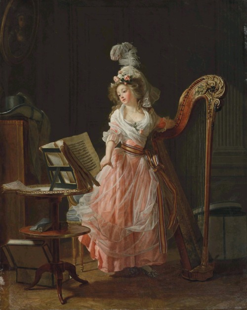 Michel Garnier - La jeune musicienne, 1788