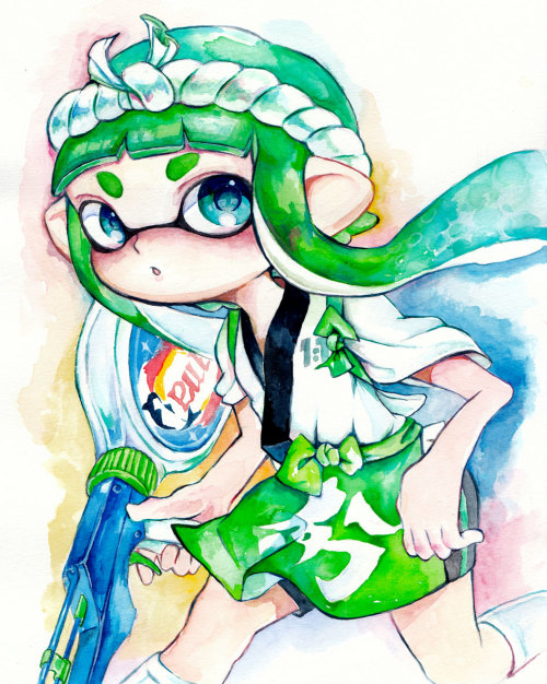 hype-kaminari-kun:    X / X / X / X / X / X /                               X /                               X /                               X  Splatoon Artworks By うちゃま on Pixiv  ** Permission was granted by the artist to upload this submission!