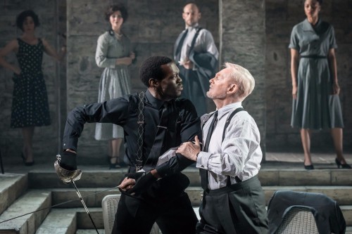 almaviva90: Derek Jacobi as Mercutio in Romeo and Juliet at the Garrick With Ansu Kabia as Tybalt, R