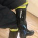 heavyrubbermaster: fireman’s pants and black rubber boots