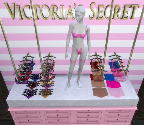 xplatinumxluxexsimsx: Victoria’s SecretDeco UnderwearUnless your sims wanna go commando, they’ll nee