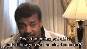 blunt-science:Neil deGrasse Tyson on the God of the Gaps.  Wow