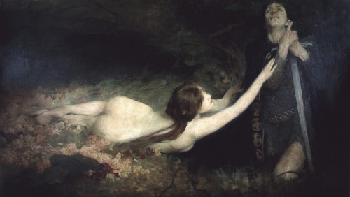 nigra-lux: KOE, Laurence (active 1888-1904) Venus and Tannhauser (coloured version) via Valeria V .