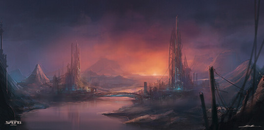 nestedneons:Sunset by Esteo