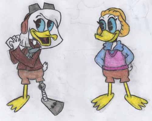 I’m back on my thing of drawing Della in other iterations besides DuckTales!I drew D