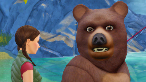karmericaa:  One creepy ass bear and a squirrel-looking chipmunk? 