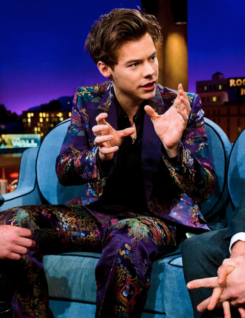 sstyles:Harry on the Late Late Show with James Corden - May 15th, 2017