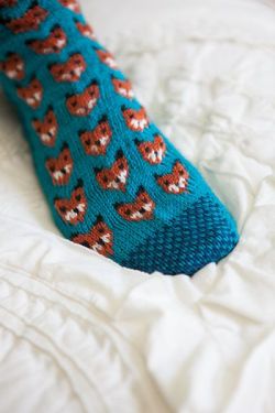 myknittingoutlet:  Foxy Socks from KnitPicks 