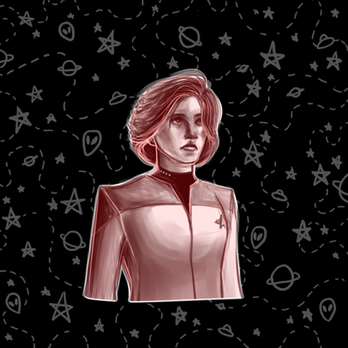 sta-ri: doodled a spacey captain while watching year of hell